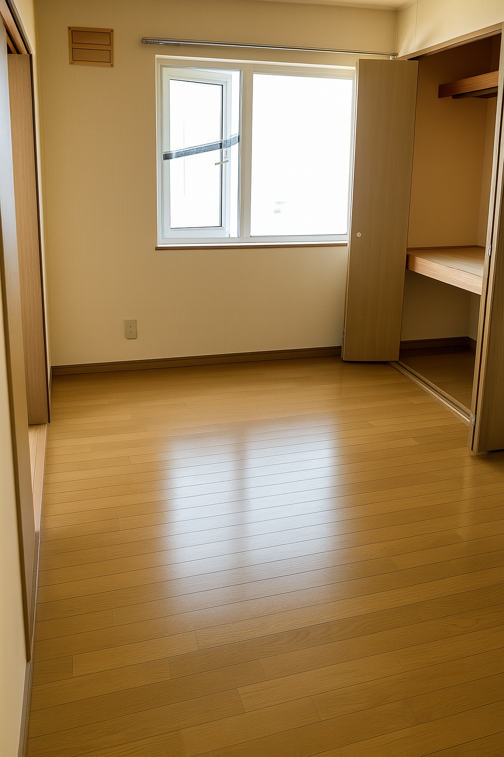 札幌でゴミ屋敷片付けと清掃を終えた後のイメージ。明るく清潔感のある室内で、リフォーム後のような印象。