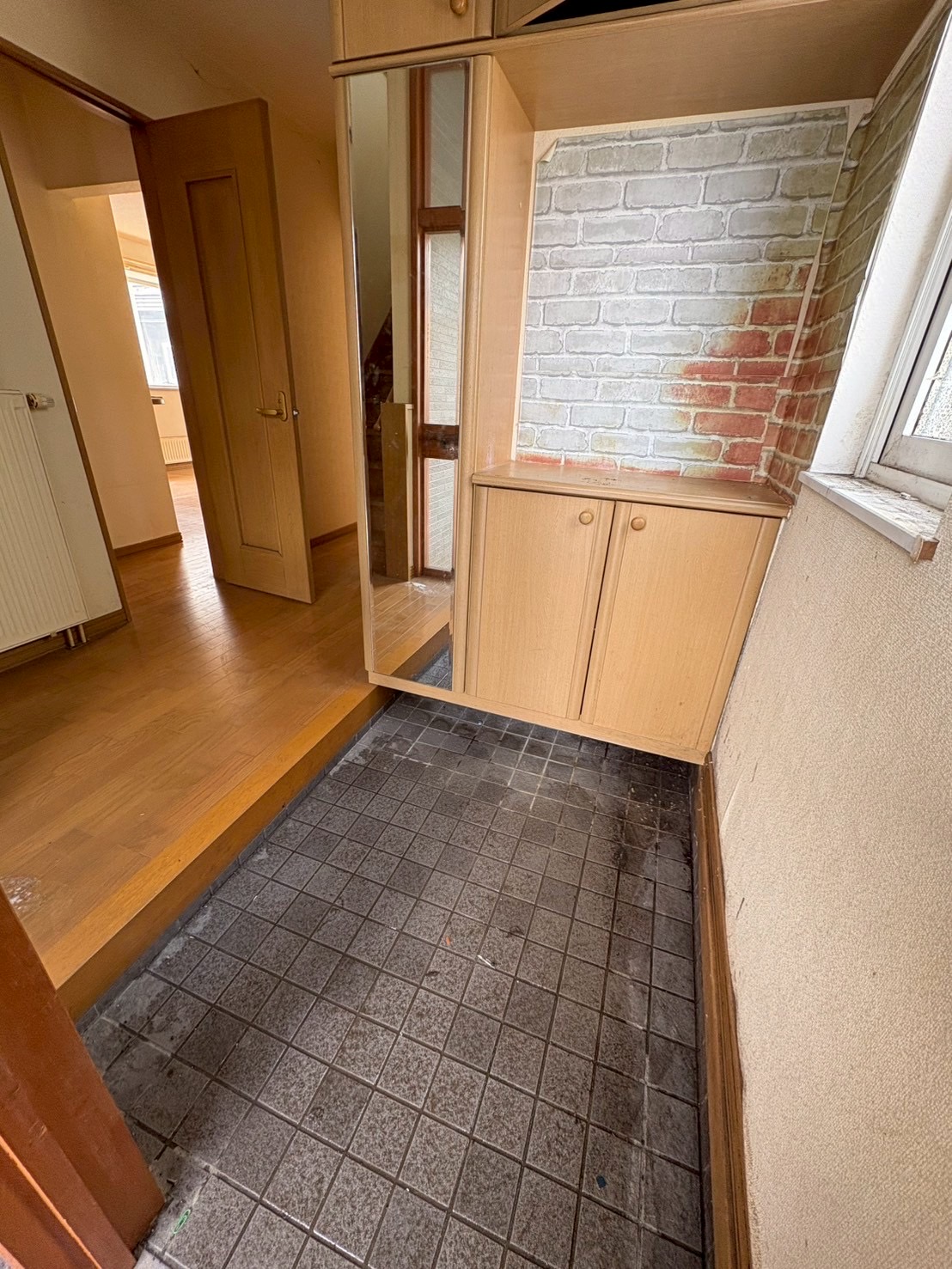 札幌市東区の玄関の不用品回収後