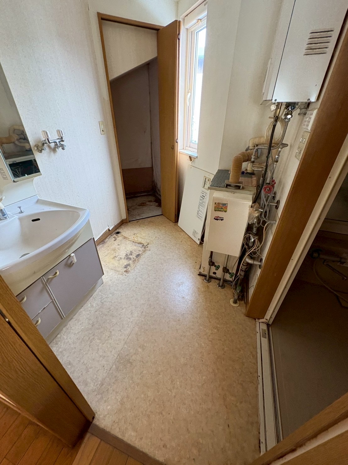 札幌市北区の脱衣所の不用品回収後