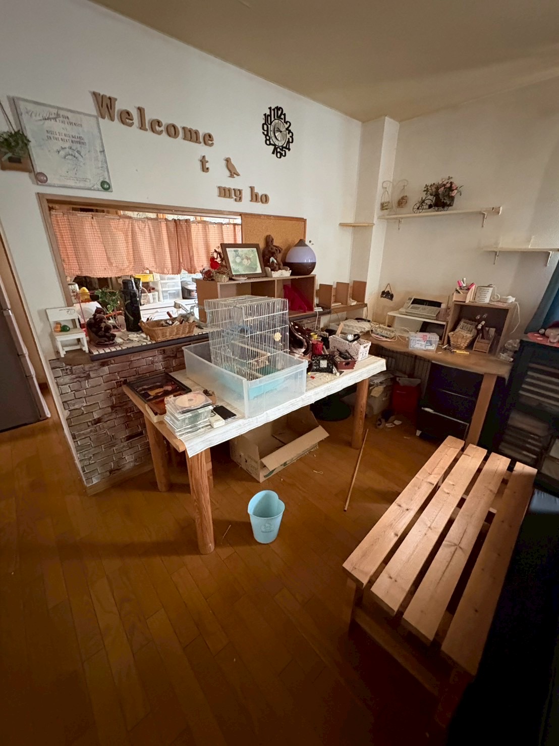 札幌市清田区の書斎の不用品回収前の様子