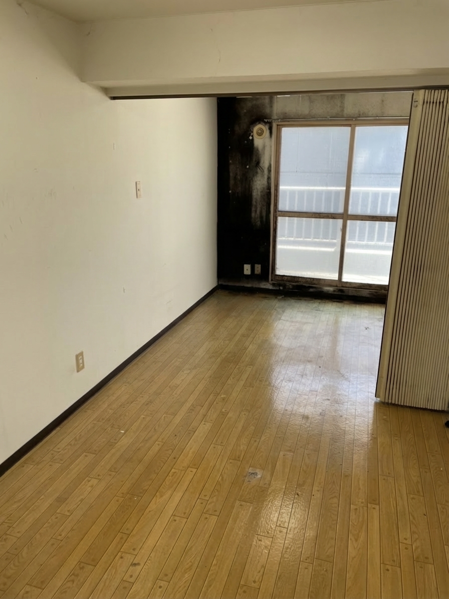 札幌市手稲区2LDKマンションのオーディオ部屋の不用品回収後のきれいな状態