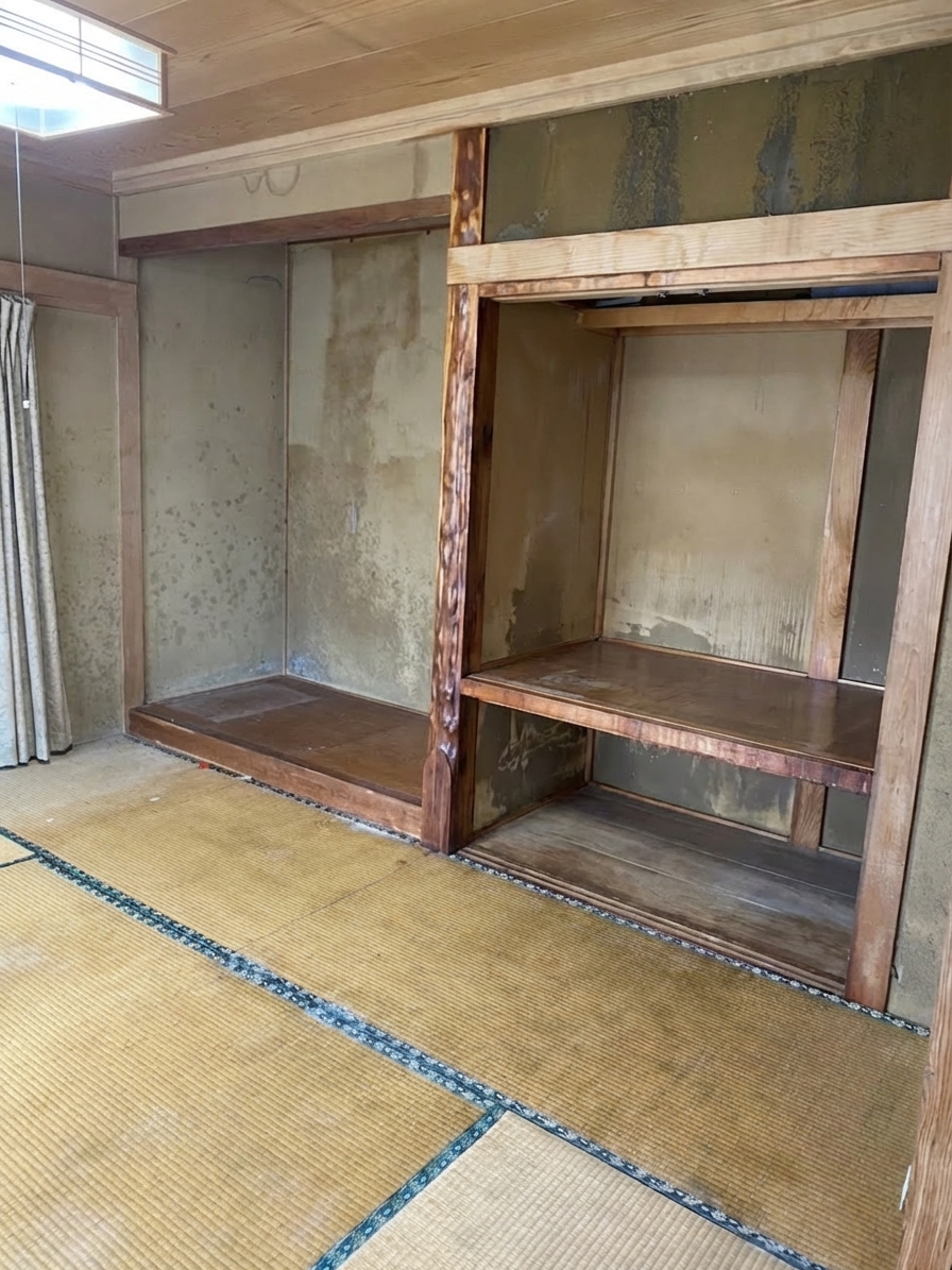 札幌市手稲区4LDKの和室の不用品回収後のきれいな状態