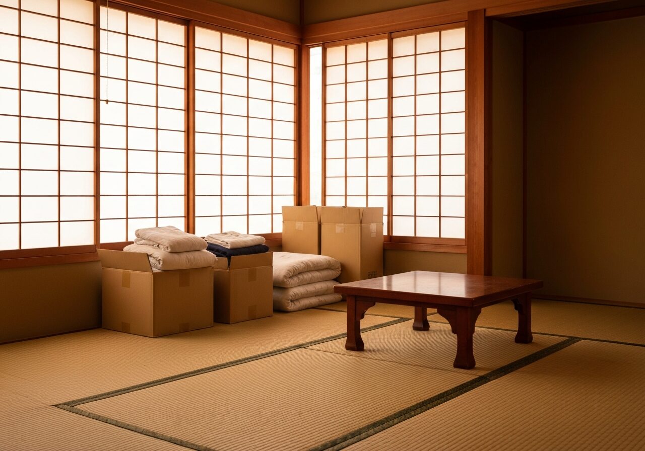 札幌の生前整理・実家の片付け|思い出の品を整理する様子(便利屋アスタート)