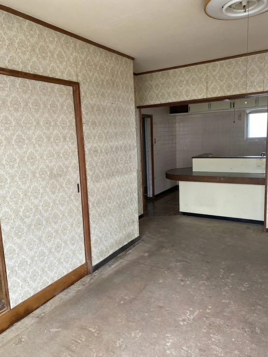 札幌市厚別区2LDKのキッチンの不用品回収後のきれいな状態