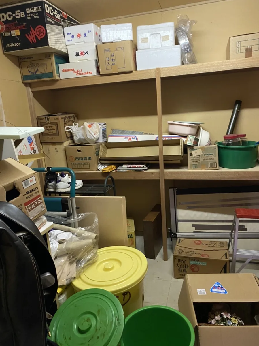 旭川市の廊下の不用品回収前
