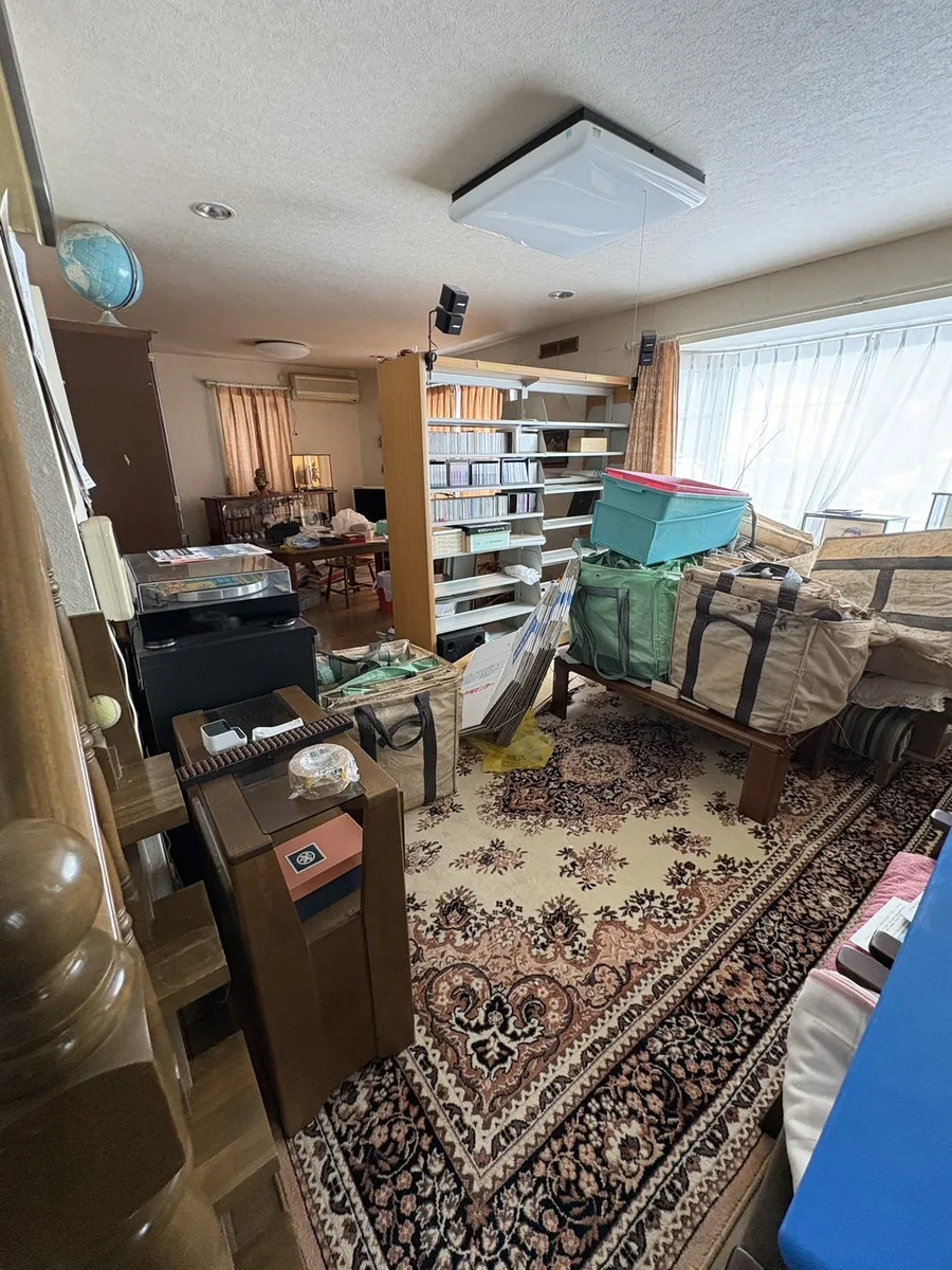 江別市の畳部屋の不用品回収前